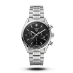 TAG Heuer Carrera Chronograph Bi-Compax Black Dial Watch | AA Grade Inspired