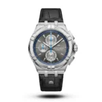 Maurice Lacroix Aikon Chronograph black Leather Watch | AA Grade Inspired