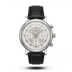 Patek Philippe Tri-Compax Chrono black Leather white dial Watch | AA Grade Inspired