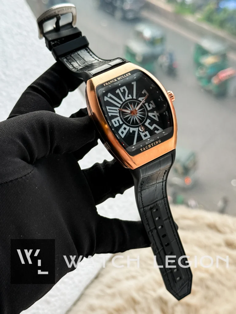 Franck Muller Vanguard Yachting Rose Gold Strap Watch | AA Grade Inspired