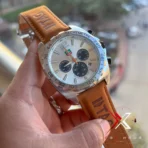 TAG Heuer Formula 1 Chronograph mustard Suede Leather Watch - Image 5