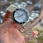 Omega Seamaster Diver Chronograph White Dial Steel Watch - Image 2