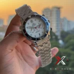 Omega Seamaster Diver Chronograph White Dial Steel Watch - Image 6