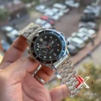 Omega Seamaster Diver Chronograph Black Dial Steel Watch - Image 3