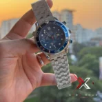 Omega Seamaster Diver Chronograph Blue Dial Steel Watch - Image 6