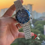 Omega Seamaster Diver Chronograph Blue Dial Steel Watch - Image 6