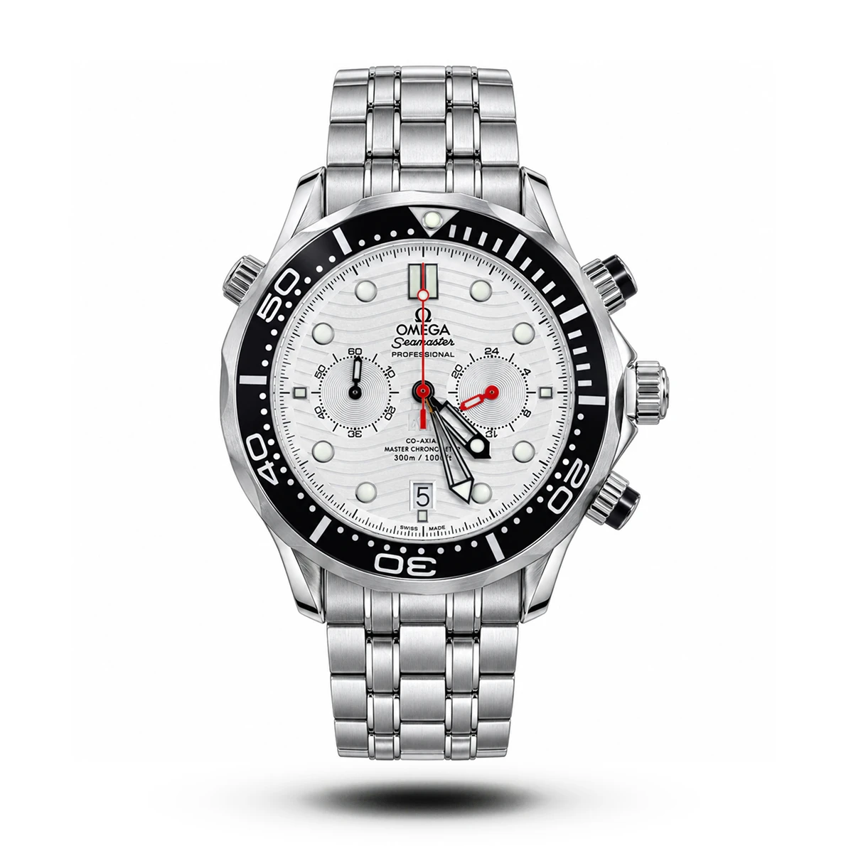 product-1c2c18a0-ab5b-4581-82b4-6e937da39453 Omega Seamaster Diver Chronograph White Dial Steel Watch