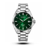 Seiko Automatic Sunburst Green Dial Steel Watch