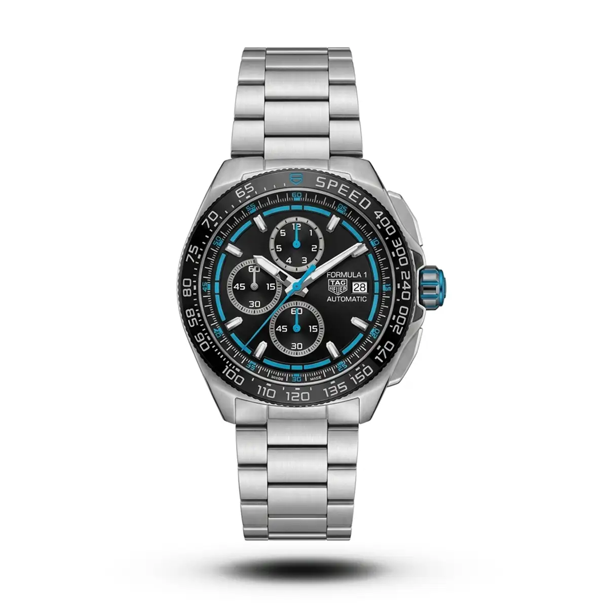 product-4d6464b3-3309-49d4-ae1d-416301a4d0f3 TAG Heuer Formula 1 Chronograph Black Dial Blue Accent Watch