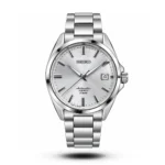Seiko Automatic Sunburst White Dial Steel Watch