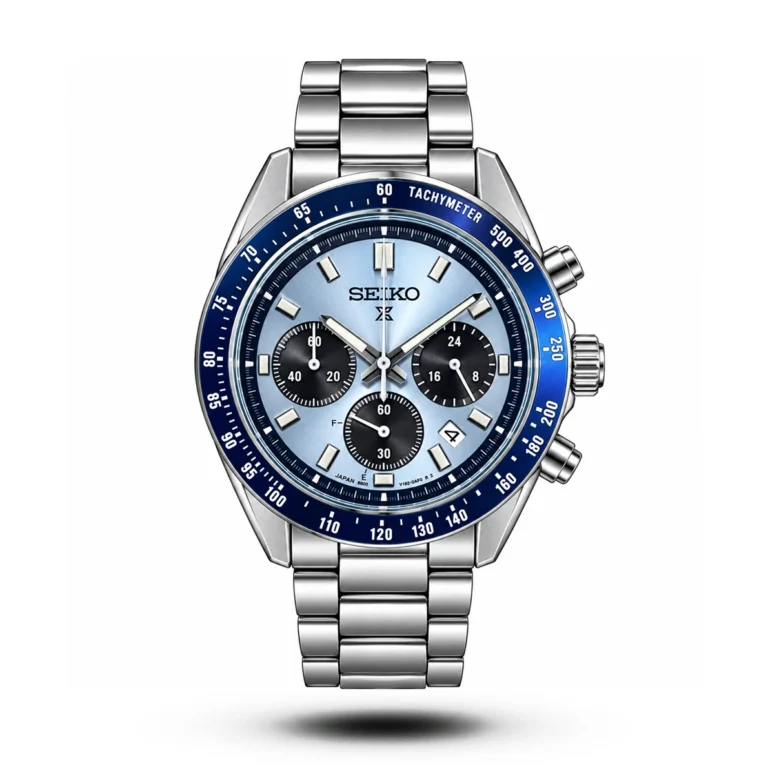 Seiko Prospex Speedtimer Chrono Ice blue Dial Blue bezel Watch