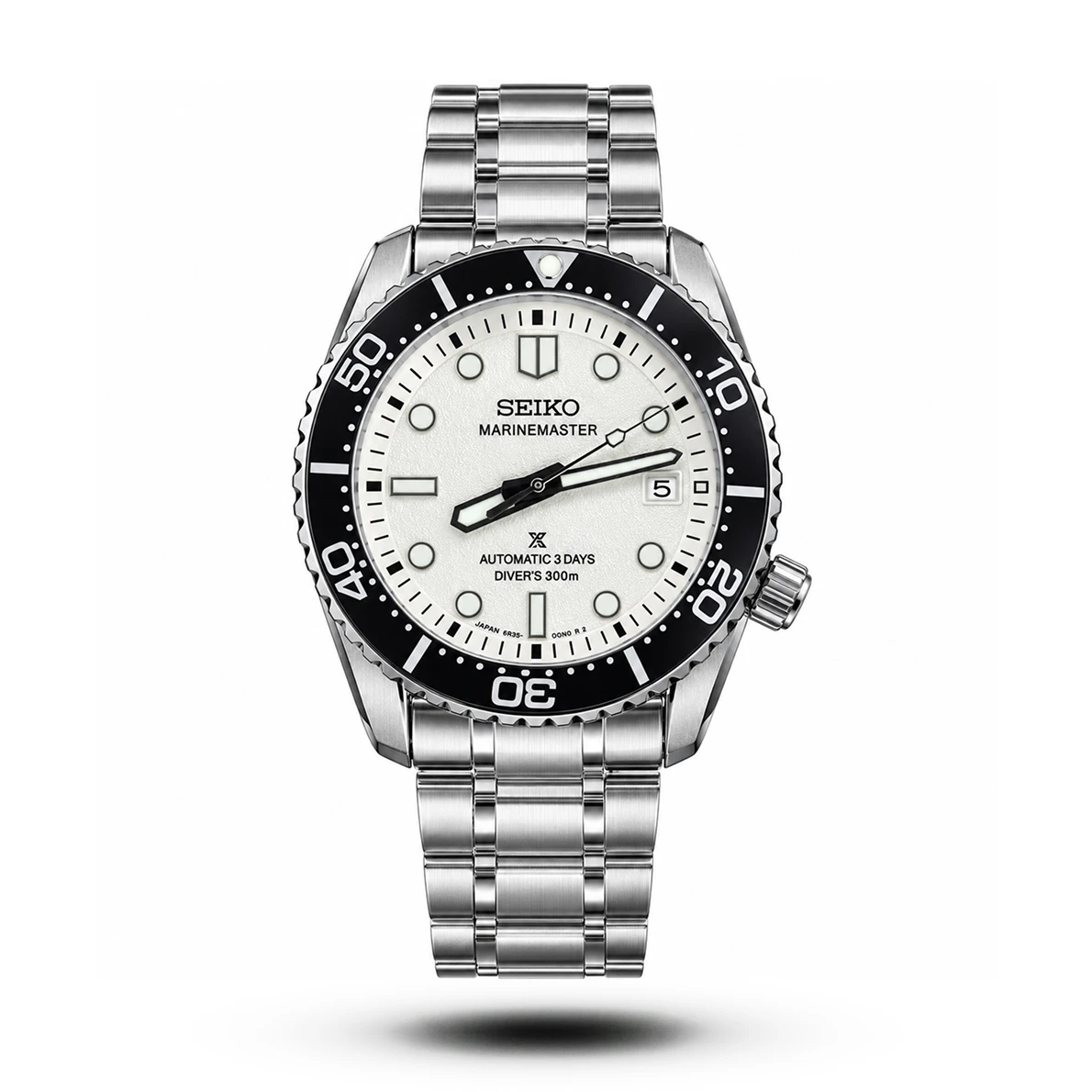 Seiko Marinemaster 300M Diver White DIal Black Bezel Watch Seiko Marinemaster 300M Diver White DIal Black Bezel Watch