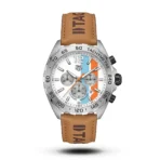TAG Heuer Formula 1 Chronograph iconic dial mustard Suede Leather Watch