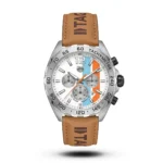 TAG Heuer Formula 1 Chronograph iconic dial mustard Suede Leather Watch
