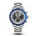 Seiko Prospex Speedtimer Chrono Grey Dial Black Bezel Watch