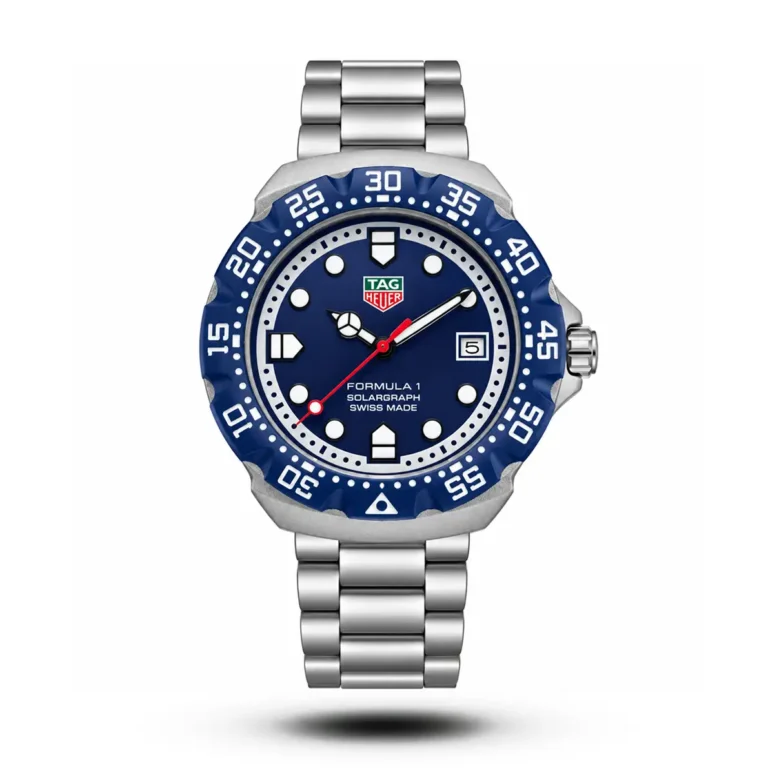TAG Heuer Formula 1 Solargraph Blue Dial Blue Bezel Watch